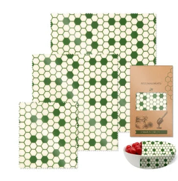 Reusable Beeswax Wrap Eco-Friendly Beeswax Food Wraps - Compostable Zero Waste Bread Sandwich Food Wrap Organic Plastic-Free Food Storage