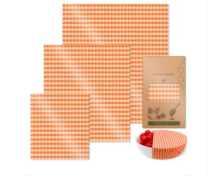 Reusable Beeswax Wrap Eco-Friendly Beeswax Food Wraps - Compostable Zero Waste Bread Sandwich Food Wrap Organic Plastic-Free Food Storage