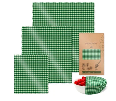 Reusable Beeswax Wrap Eco-Friendly Beeswax Food Wraps - Compostable Zero Waste Bread Sandwich Food Wrap Organic Plastic-Free Food Storage